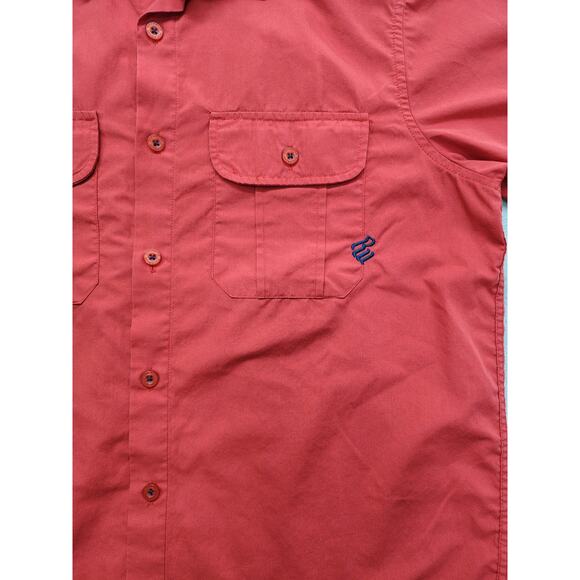 Vintage Y2K Rocawear Short Sleeve Button Up Shirt Size M Red Patriotic Flag USA - Picture 4 of 11